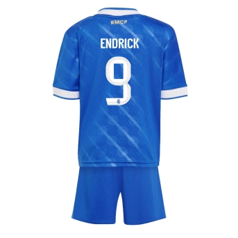 Billige Fotballdrakt Real Madrid Endrick #9 Replika Tredjedraktsett Barn 2025-26 Kortermet (med bukser)